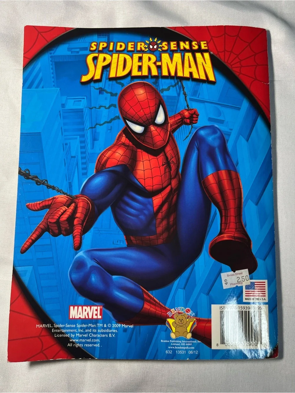 2009 Spider Sense Spider-Man‎ Jumbo Coloring Activity Book NEW Unused Marvel